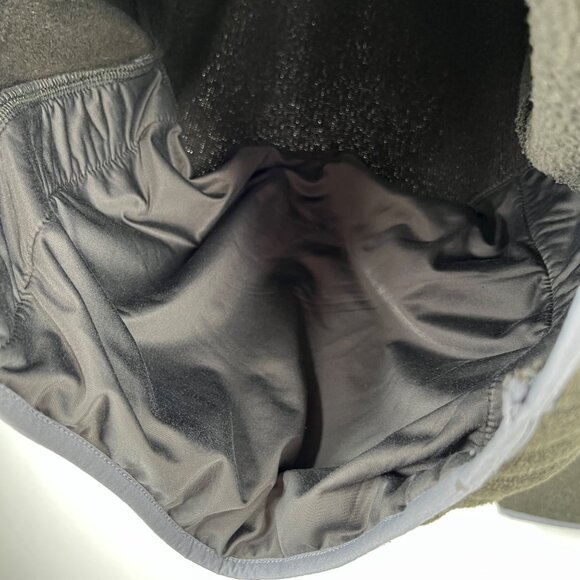 LL Bean Sweater Fleece Pullover XL Reg Women Olive Green Gray Snaps Pockets - Picture 6 of 7